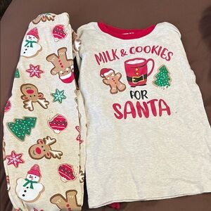 Milk & Cookies for Santa Kids Pajama Set